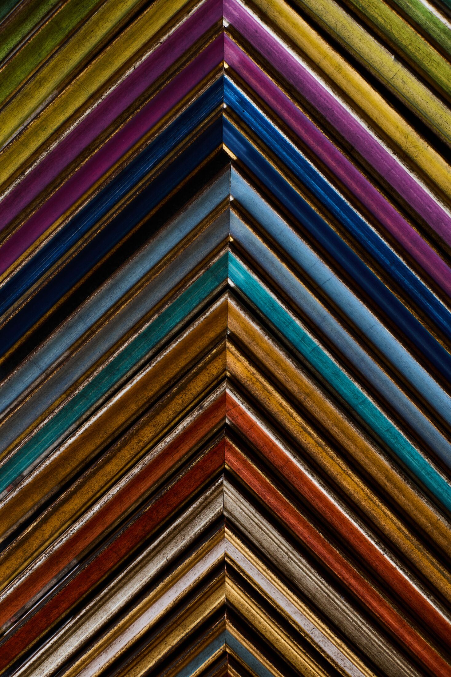 Angles d'échantillons de baguettes